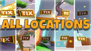 ALL TIX LOCATIONS  Roblox Bedwars [upl. by Eemia]