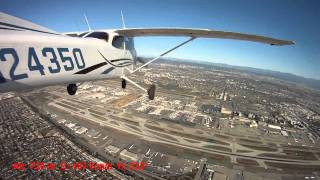 Flight Fullterton  Los Angeles  San Francisco incl ATC and LA Class B transition [upl. by Cutlor]