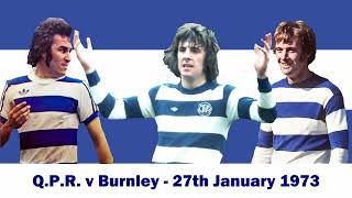 QPR v Burnley  197273 [upl. by Alicul]