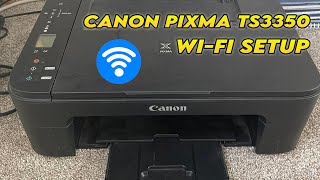 Canon TS3350  How to Setup the WiFi iPhone amp Android Wireless Connection [upl. by Thia217]