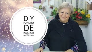 DIY  PONCHO DE INVIERNO MODERNO [upl. by Yebba252]