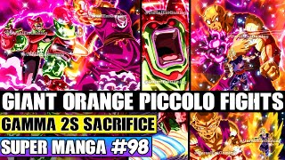 GAMMA 2S SACRIFICE Giant Orange Piccolo Battles Cell Max Dragon Ball Super Manga Chapter 98 Review [upl. by Sandi87]