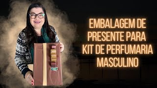 Embalagem de presente para kit de perfumaria masculino [upl. by Eisned309]