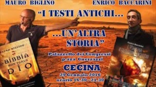 AltraStoria  Mauro Biglino e Enrico Baccarini  28 GENNAIO 2016  Cecina [upl. by Gitt]