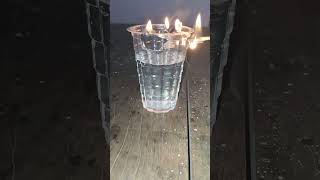 Disposal glass with water vs fire experiment l crazy experiment short video l shorts [upl. by Barthel]