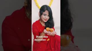 Diwali diya decoration shorts youtube diya diwali decoration trending hack [upl. by Deeann524]