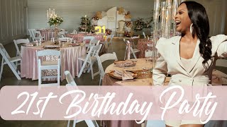 ELEGANT 21st BIRTHDAY PARTY IDEAS BACKDROPS MARQUEE LETTERS LIVING LUXURIOUSLY FOR LESS [upl. by Otreblasiul685]