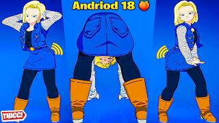 Fortnite Android 18 Skin Showcase Thicc 🍑😍 Top Tiktok Emotes amp Dances 😘 Hot New Dragon Ball Collab 😜 [upl. by Robena]