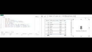 DAX Query tutorial Count  English [upl. by Otes]