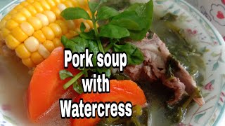 Pork soup with watercress chinese recipe [upl. by Formenti]