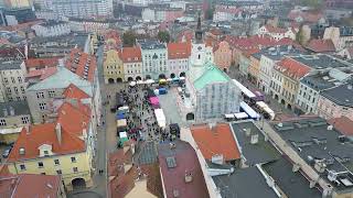 Gliwice Rynek Jarmark 2024 Polska Marked Square Poland Widok z drona Drove view DJI mini 3 [upl. by Orit116]