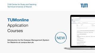 Application quotCoursesquot  A TUMonline Tutorial [upl. by Raamal]