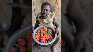 Wow🔥Today Hadzabe Eating Baboon Meal very Delicious😋 Enjoying life hunts bushmenafricavillage [upl. by Ayn]