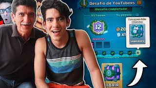 GANO EL DESAFIO de YOUTUBERS y MI PAPA ABRE EL COFRE LEGENDARIO  TheDonato [upl. by Athey]