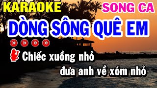 Karaoke Dòng Sông Quê Em Song Ca  Beat Chuẩn  Vọng Cổ  Beat Huỳnh Lê [upl. by Iolenta]