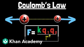 Coulombs law  Physics  Khan Academy [upl. by Kamilah]