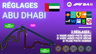 F1 24  RÉGLAGES ABU DHABI [upl. by Ybrik]