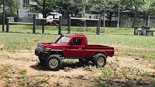 MN82 Toyota Land Cruiser LC79 thrilling run on the dirt [upl. by Leuqim310]