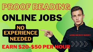 Earn 20  50 Per Hour Doing Proofreading Jobs Online No Experience [upl. by Handbook]