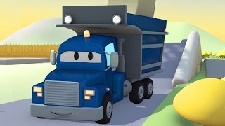 Carl der Transformer und Truck Der Muldenkipper in Car City  Auto und Lastwagen Bau Cartoons [upl. by Netfa905]