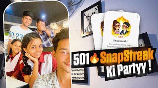 501 Snapstreak ki party Meetup with my friend group🥳 [upl. by Eirollam]