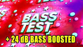 BASS TEST MUSIC ⚠️ 24 dB BASS BOOSTED ⚠️ [upl. by Ailaroc247]