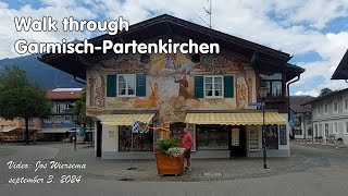 GarmischPartenkirchen  Walk 4K [upl. by Schaffel]