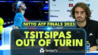 Stefanos Tsitsipas Withdraws From The 2023 Nitto ATP Finals 🤕 [upl. by Knut]