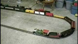 G Scale Bachmann 460 Big Hauler with 54 axle train [upl. by Pinkham]