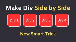 Easy trick to make any div side by side [upl. by Kolivas]