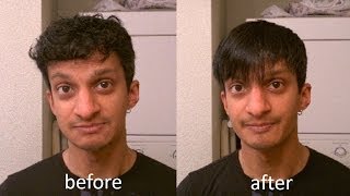 How to Straighten and Style Short Wavy Mens Hair [upl. by Darelle185]