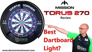 Mission Darts Torus 270 Dartboard Light Review Best Dartboard Light [upl. by Minny]