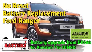 walang reset Ford Ranger Battery Replacement  BATTERY PH [upl. by Jacky]