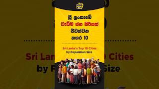 ශ්‍රී ලංකාවේ වැඩිම ජන පිරිසක් ජීවත්වෙන නගර 10  Sri Lankas Top 10 Cities by Population Size top10 [upl. by Einrae899]