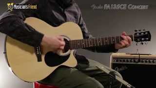 Fender FA135CE Concert AcousticElectric Guitar Demo [upl. by Allekim]