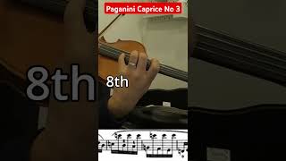 Paganini Caprice No 3  the biggest stretch Ive done violintechnique violinist  violin [upl. by Caniff]