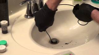 Snaking a Bathroom Drain [upl. by Ika]