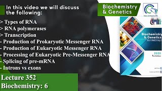 Transcription  Types of RNA  RNA polymerases  Splicing of premRNA [upl. by Asfah]