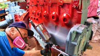 Painting Begins  Farmall 856 Restoration Episode 12 [upl. by Mohl448]