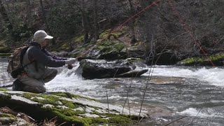 Fishing the Wautauga River in North Carolina [upl. by Goldsworthy]