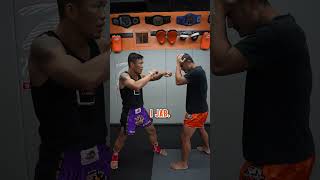 Muay Thai elbow STRIKING technique that will cut down your opponent muaythai mma martialarts [upl. by Aemat752]