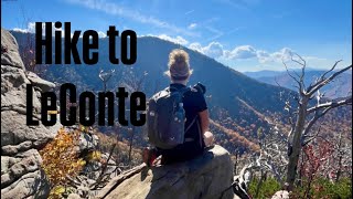 Hiking to Mount LeContevia Trillium Gap and down Rainbow Falls [upl. by Aidualc]