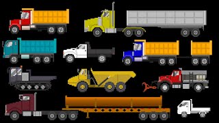 Dump Trucks  The Kids Picture Show [upl. by Thorin]