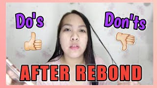 Dos and Donts After Rebonding How to Take care REBONDED HAIR [upl. by Yrmac729]