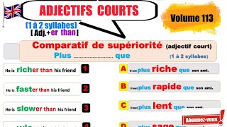 Comparatif adjectifs courts [upl. by Nymassej]