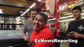 jesus cuellar vs rico ramos robert garcia in camp EsNews Boxing [upl. by Almeida]