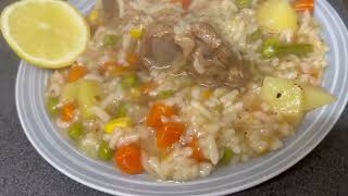 Lamb Risotto  Risotto with frozen vegetables  Risotto recipe by Kitchen and Arts with Nikki [upl. by Alauqahs417]