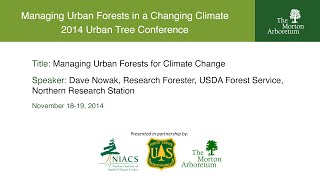 Managing Urban Forests for Climate Change [upl. by Casimir]