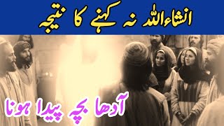 انشاءاللہ نہ کہنے کا نتیجہHazrat Suleman ka waqia [upl. by Eicnahc108]