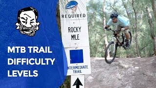 MTB Trail Signs  Novice Intermediate amp Advanced [upl. by Hooper]